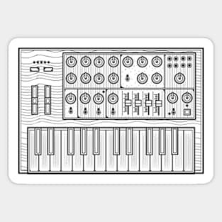 Analog Synthesizer Sticker